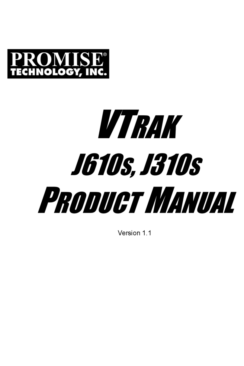 Promise VTrak J310S User manual Promise VTrak J310S User manual