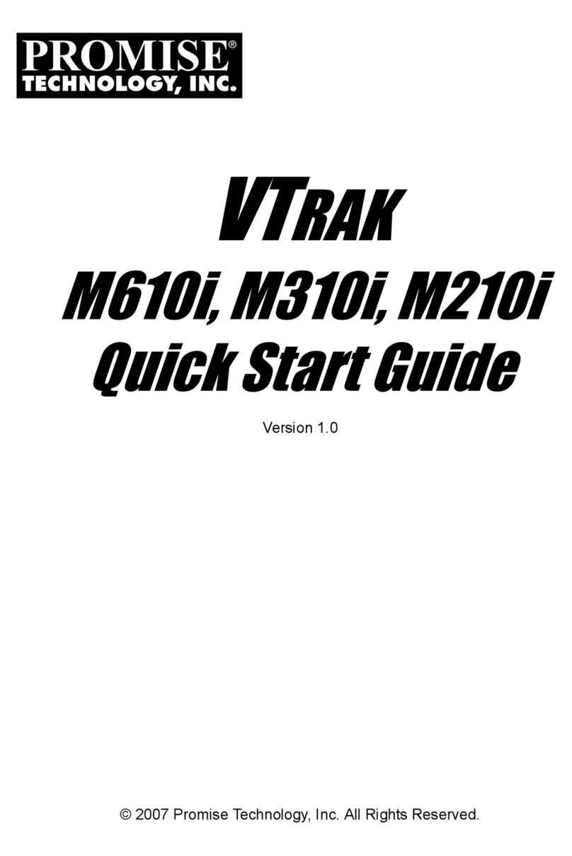 Promise VTrak copy VTM210 User manual