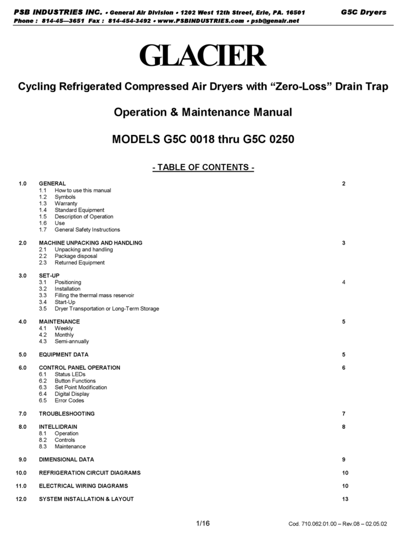 PSB GLACIER G5C 0018 Operation and maintenance manual
