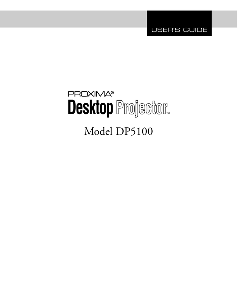 Proxima Desktop Projector DP5100 User manual