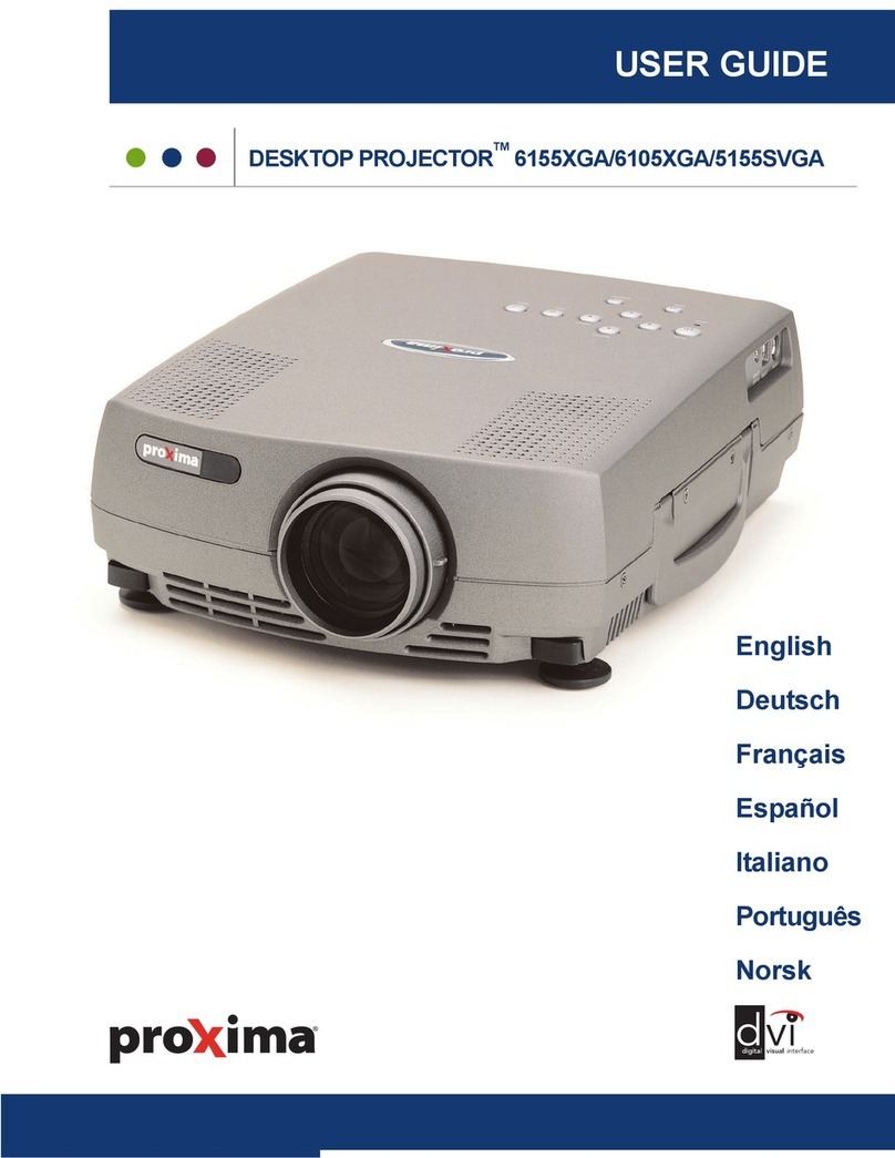 Proxima DESKTOP PROJECTOR 5155SVGA user guide