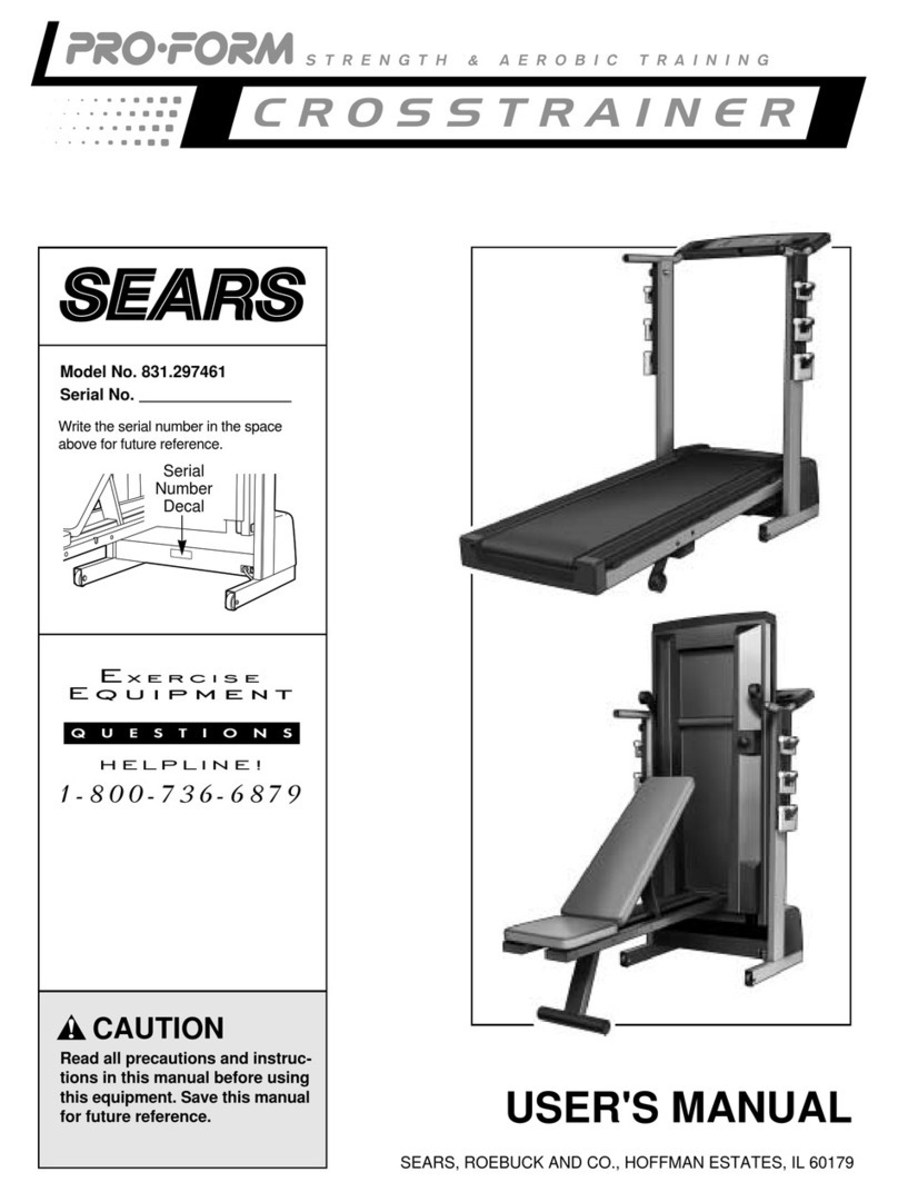 Pro-Form TREADMILL 831.297461 User manual