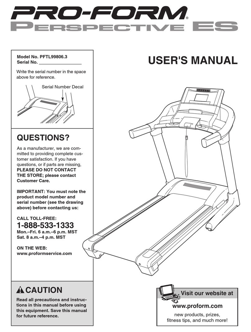 Pro-Form PFTL99806.3 User manual