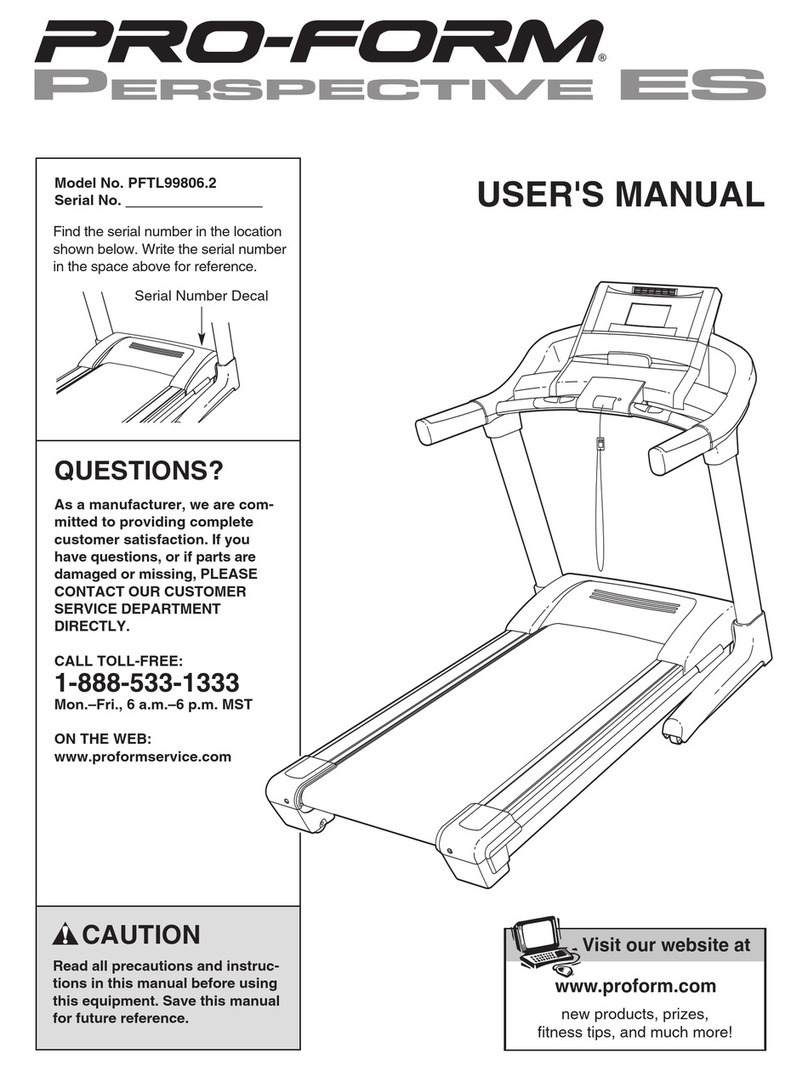 Pro-Form PFTL99806.2 User manual