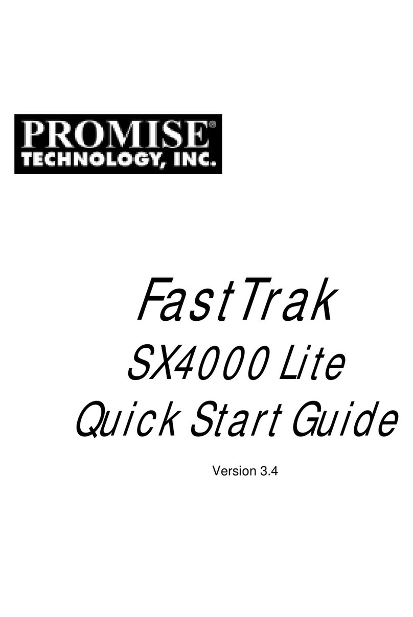 Promise FastTrak SX4000 Lite quick start guide Promise FastTrak SX4000 Lite quick start guide