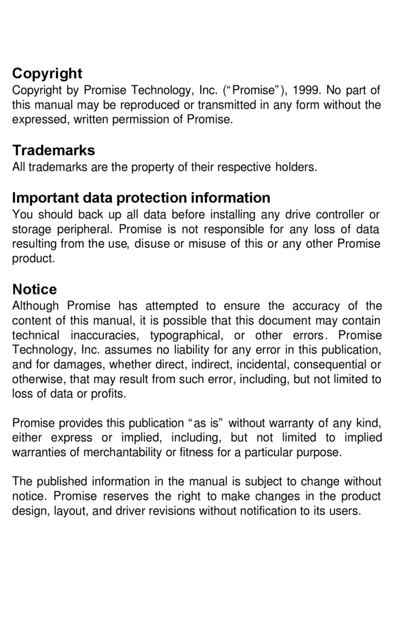 Promise C6101SSWP000000-2 User manual Promise C6101SSWP000000-2 User manual