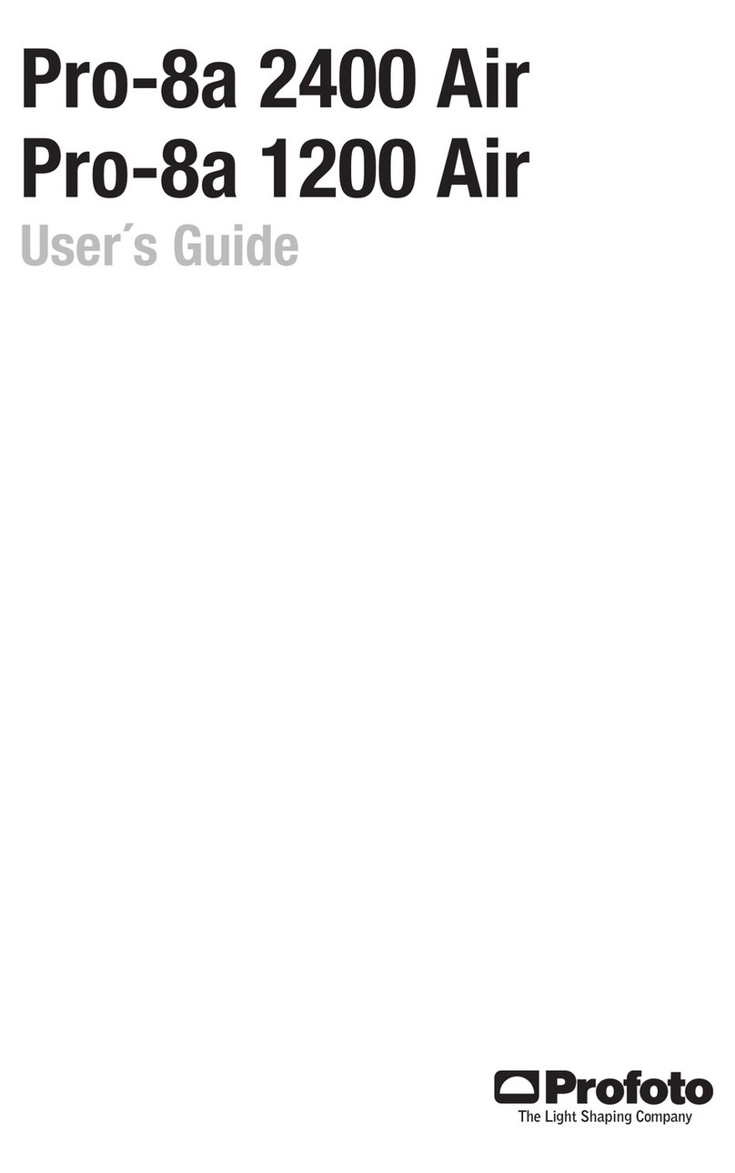 Profoto Pro-8a Generator Pro-8a 1200 Air User manual