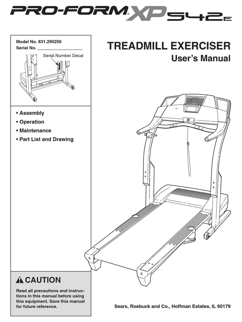 Pro-Form 831.295250 User manual
