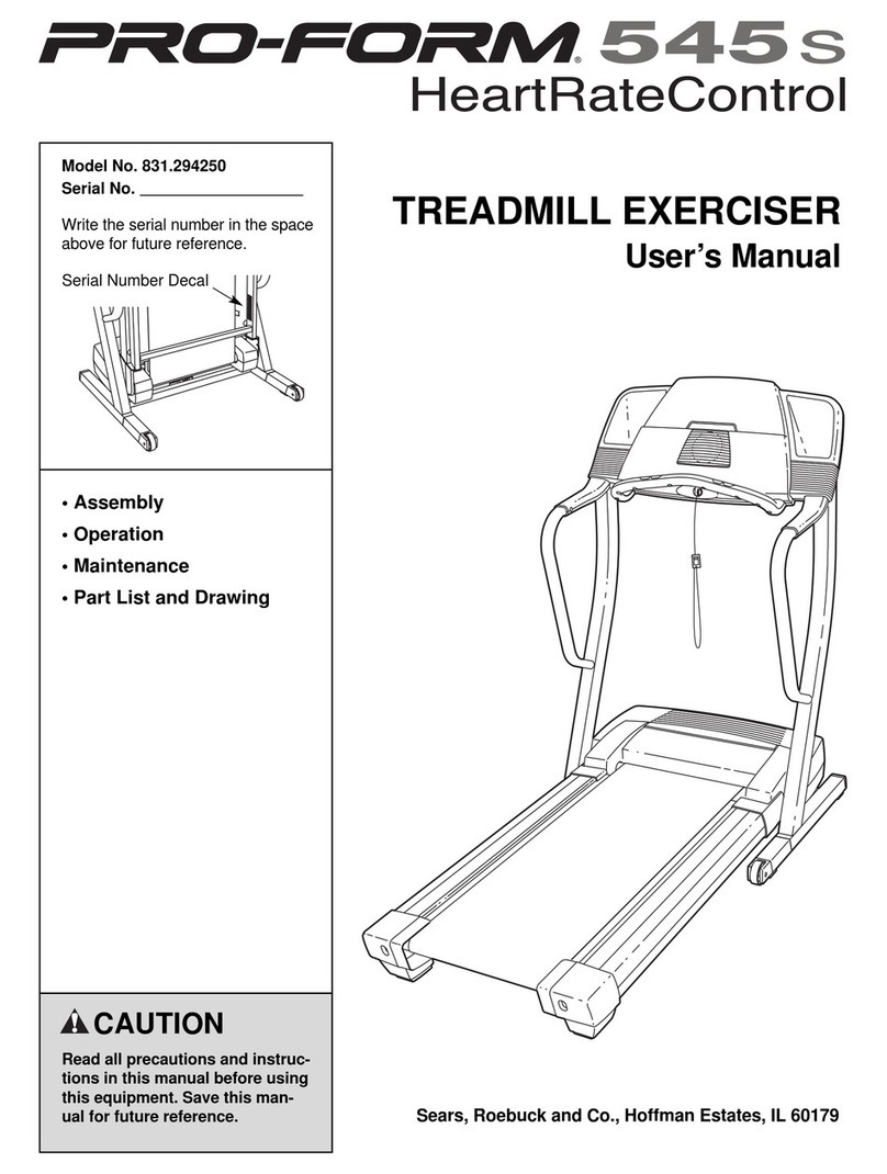 Pro-Form 831.294250 User manual