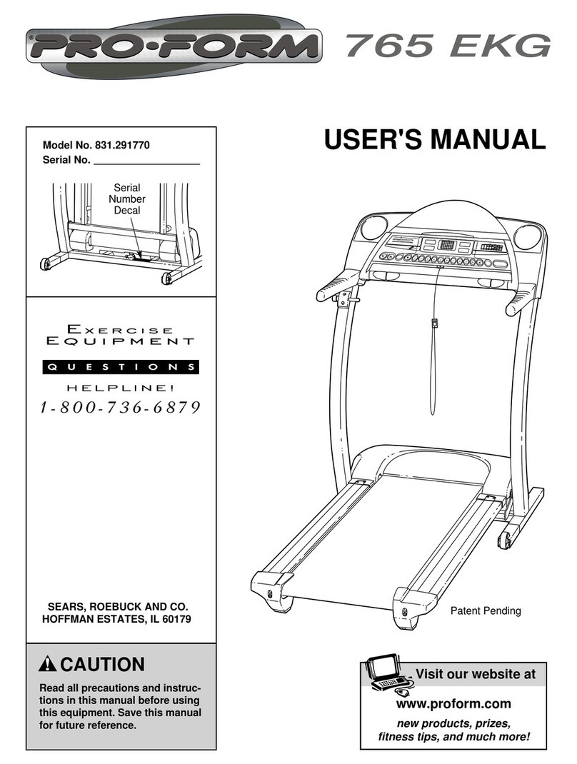 Pro-Form 831.291770 User manual