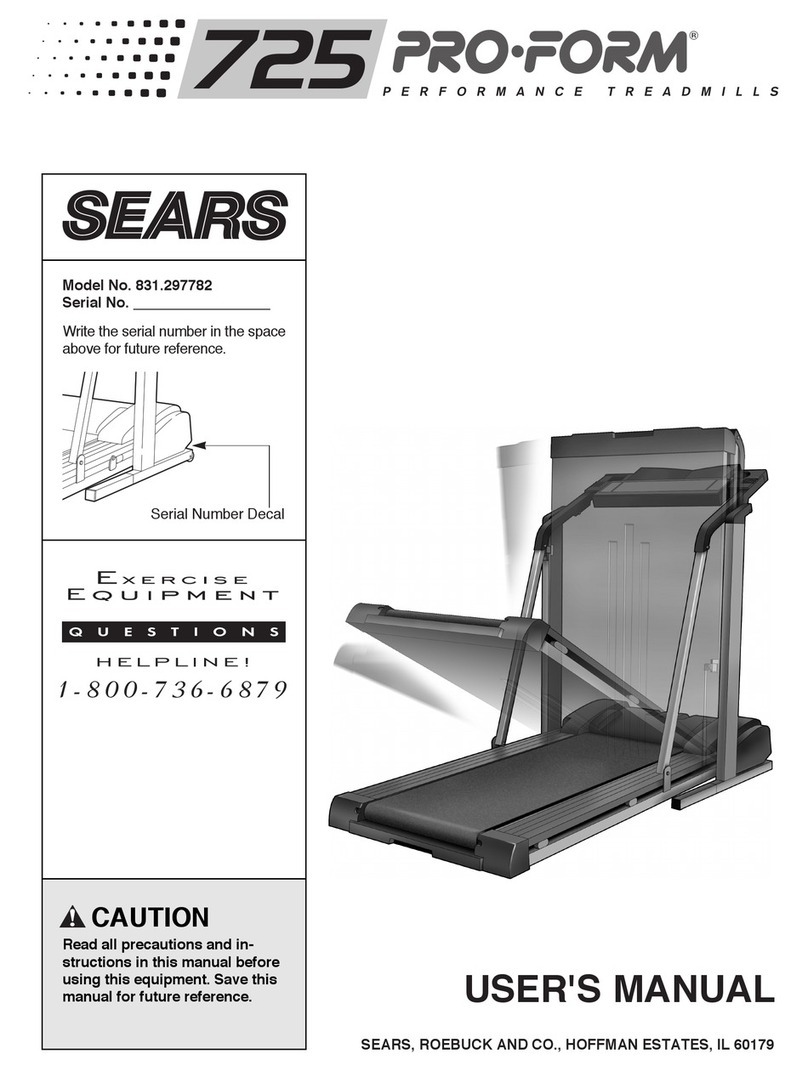 Pro-Form 831.297782 User manual Pro-Form 831.297782 User manual