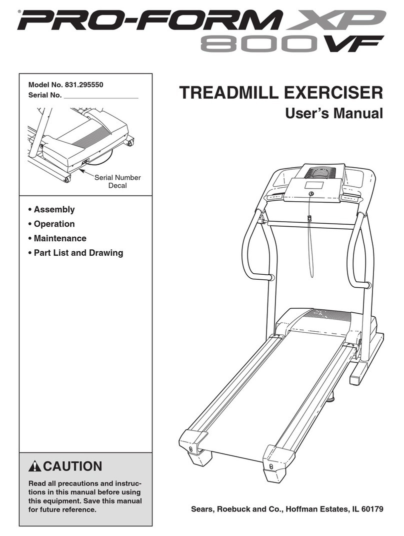 Pro-Form 831.295550 User manual
