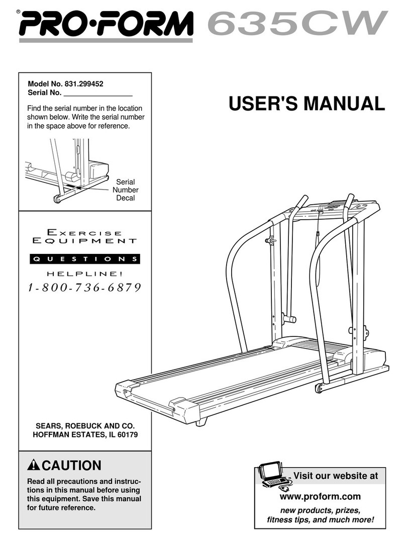 Pro-Form 635CW User manual