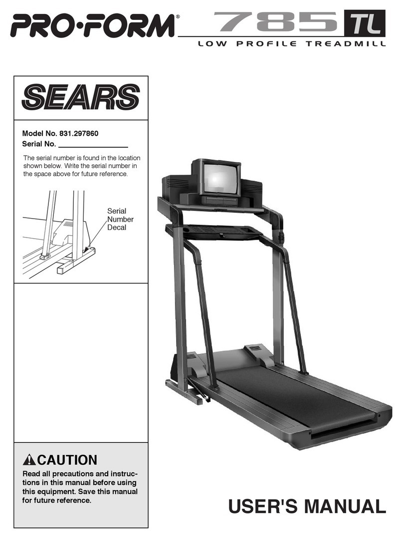 Pro-Form 785 TL User manual