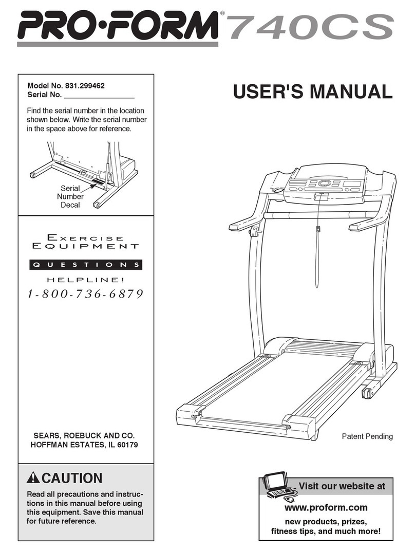Pro-Form 740CS user manual