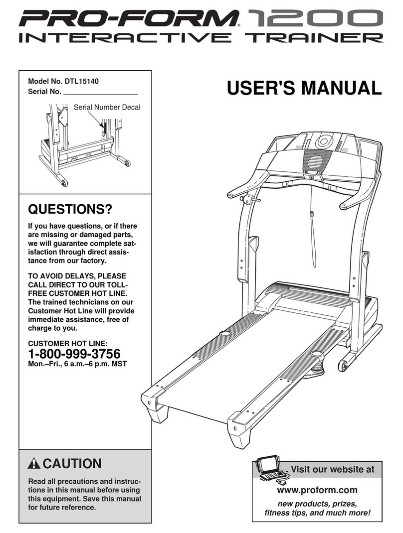 Pro-Form DTL15140 User manual