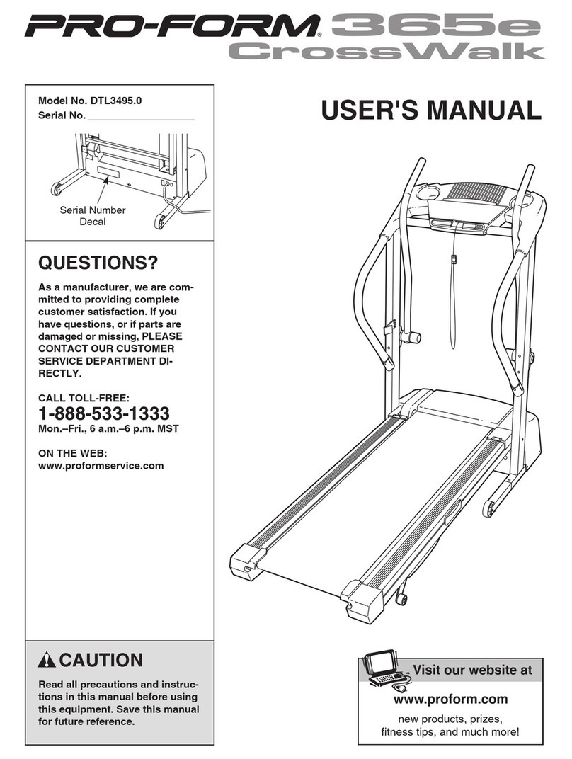 Pro-Form DTL3495.0 User manual
