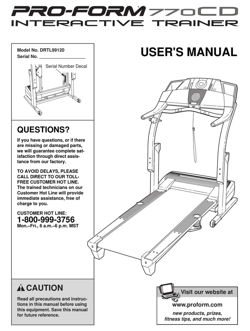 Pro-Form DRTL99120 User manual