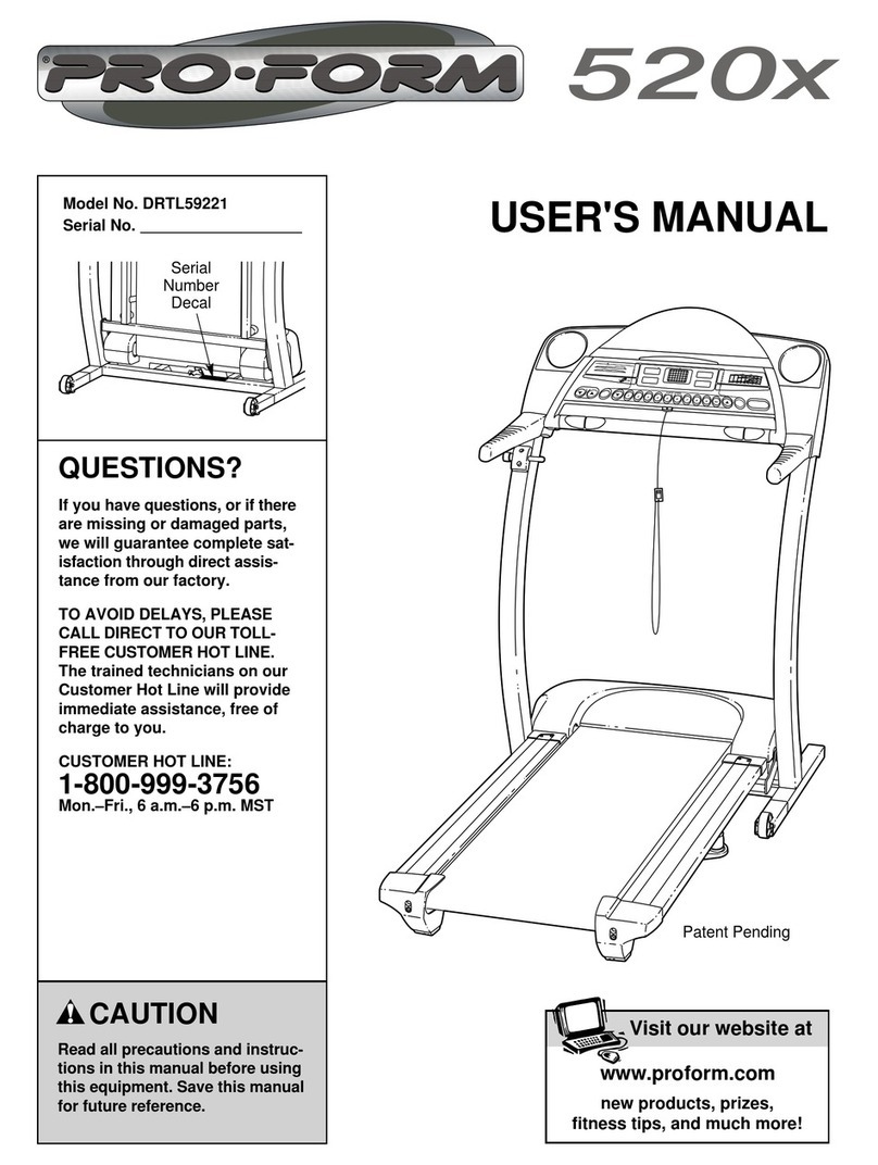 Pro-Form DRTL59221 user manual