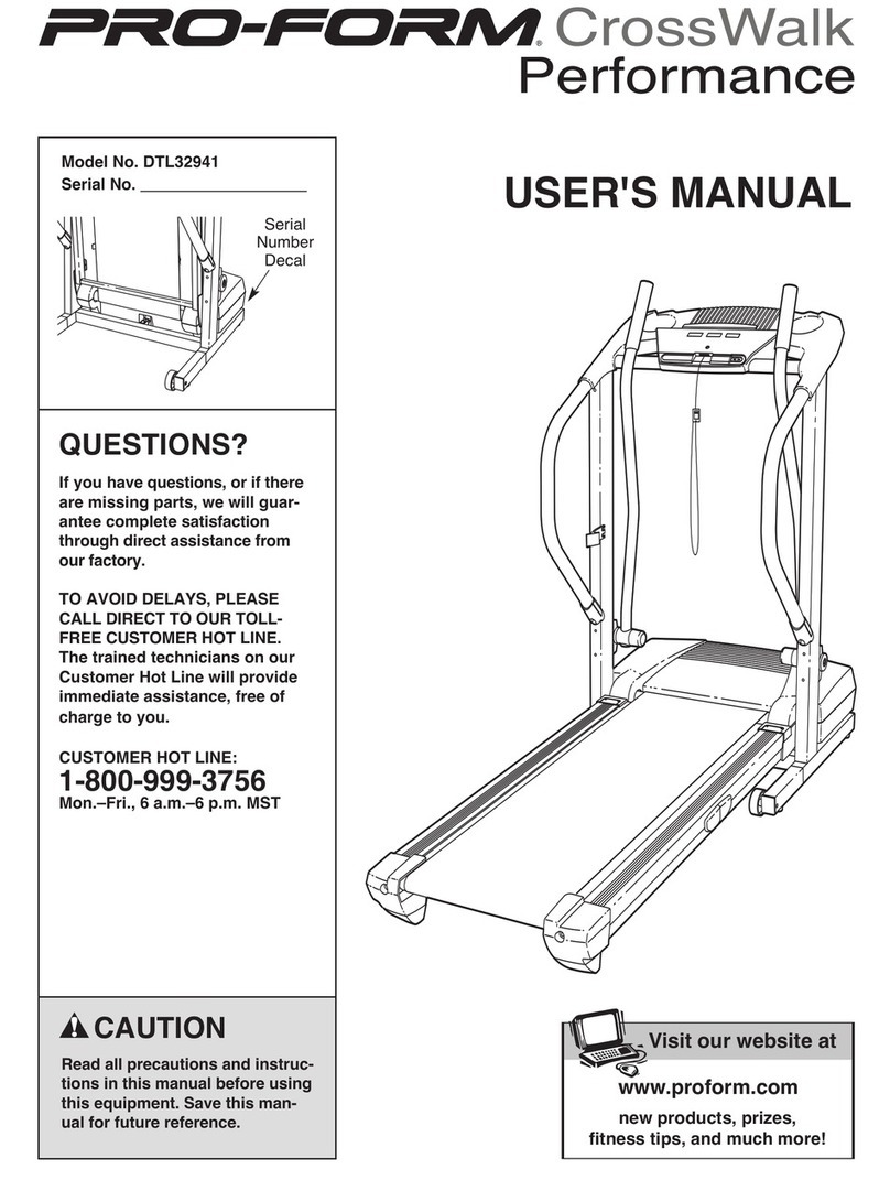Pro-Form Crosswalk DTL32941 User manual