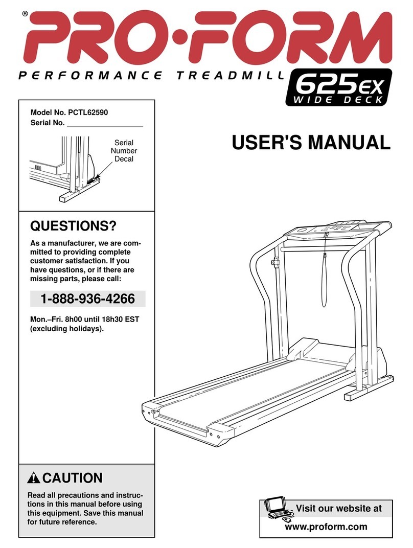 Pro-Form PCTL62590 User manual