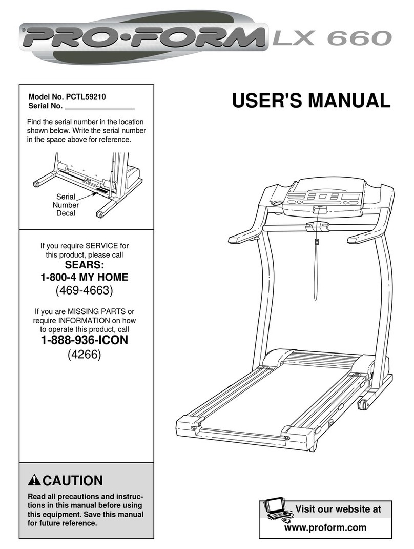 Pro-Form PCTL59210 user manual