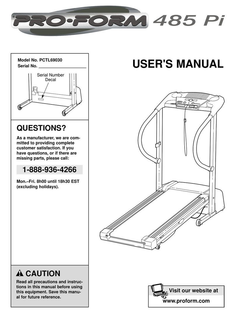 Pro-Form PCTL69030 User manual