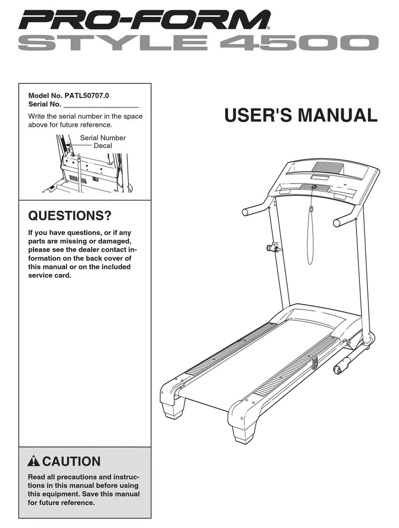 Pro-Form PATL50707.0 User manual