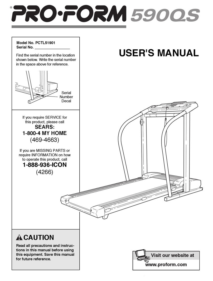 Pro-Form PCTL51901 User manual