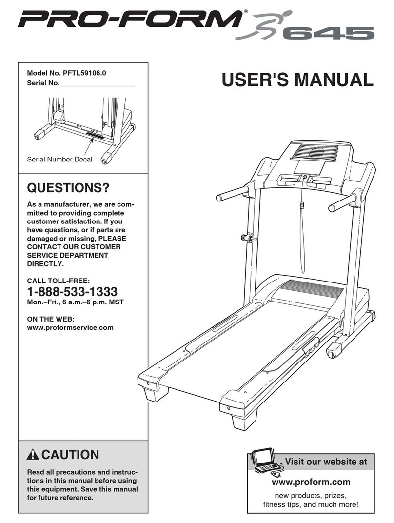 Pro-Form FTL59106.0 User manual