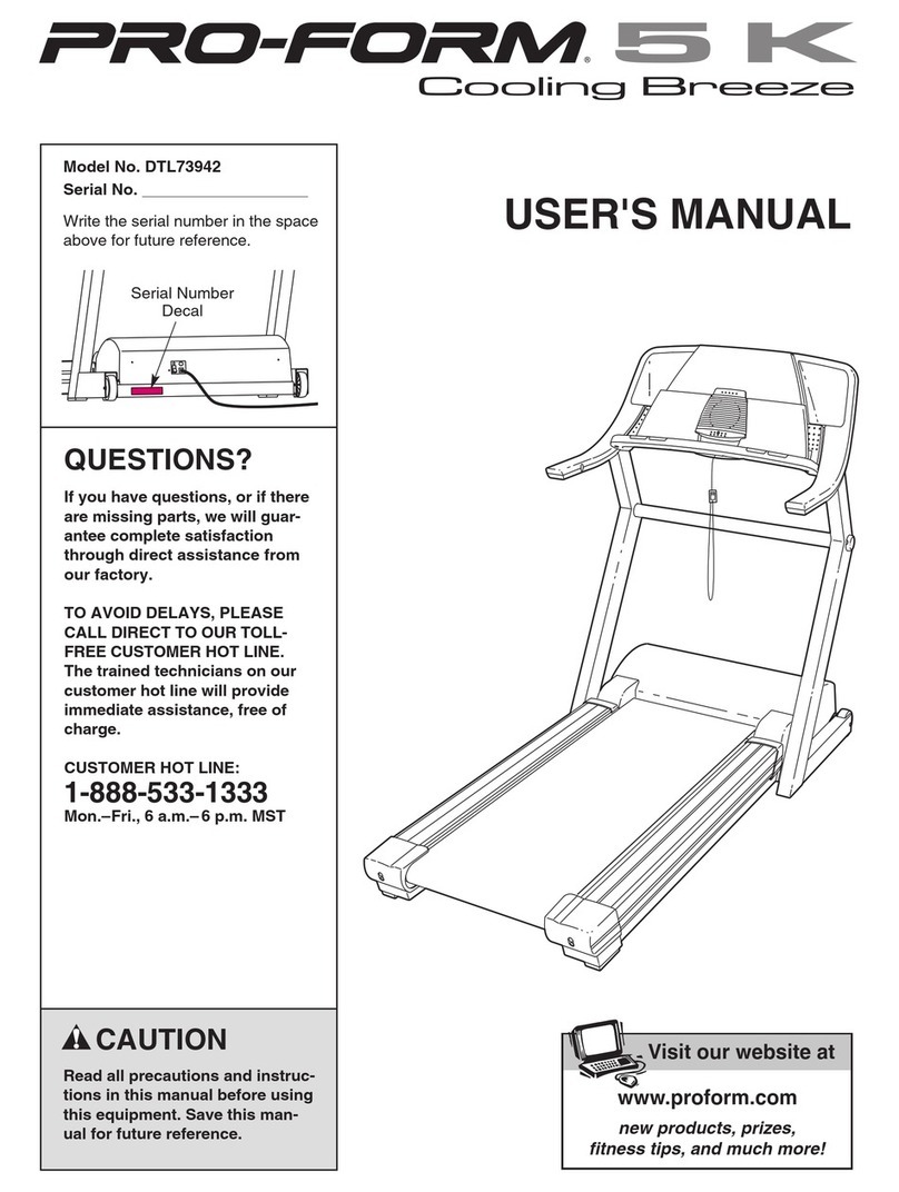 Pro-Form DTL73942 User manual