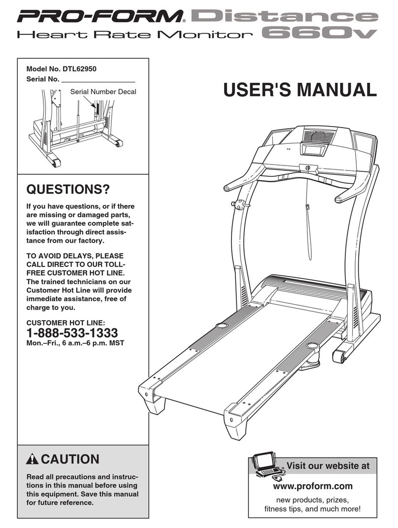 Pro-Form DTL62950 User manual