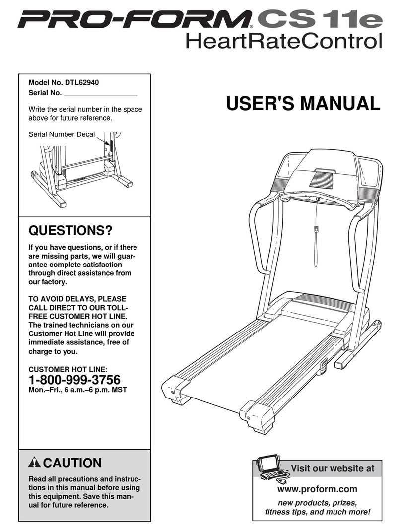 Pro-Form DTL62940 User manual