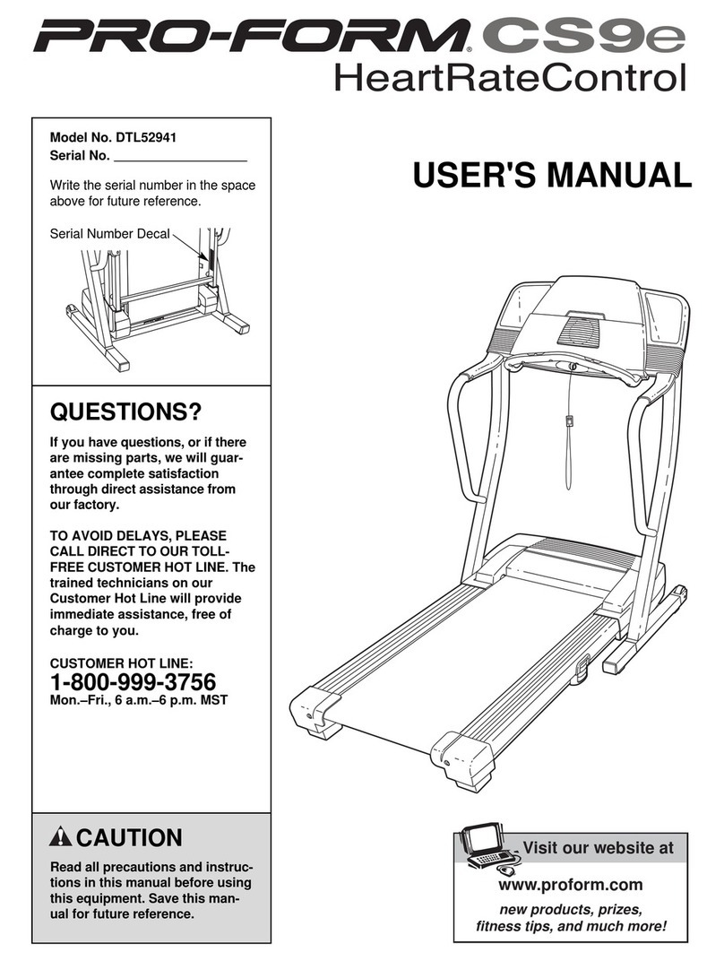Pro-Form DTL52941 User manual