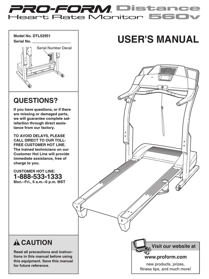 Pro-Form DTL52951 User manual