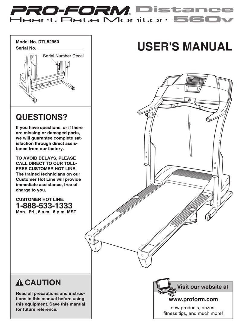 Pro-Form DTL52950 User manual