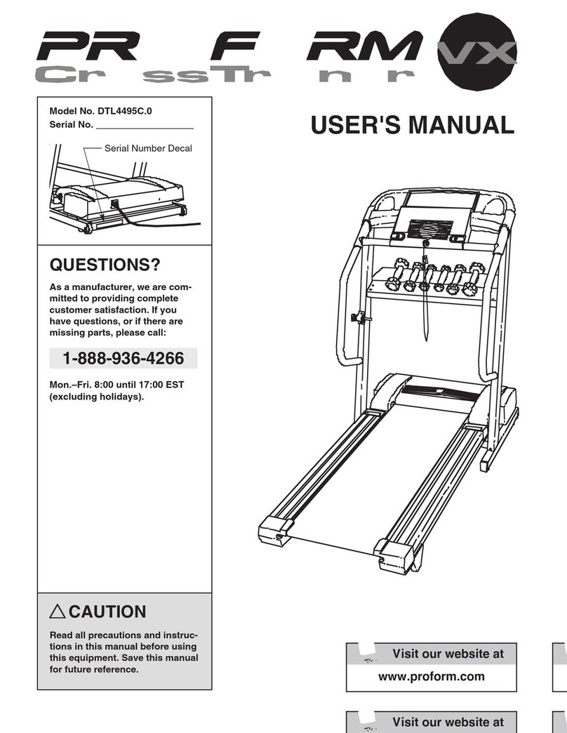 Pro-Form DTL4495C.0 user manual