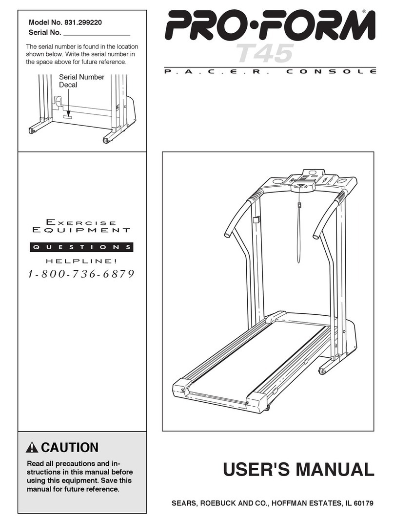 Pro-Form 831.299220 User manual