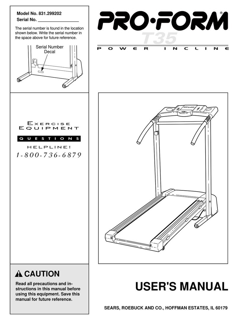 Pro-Form 831.299202 user manual