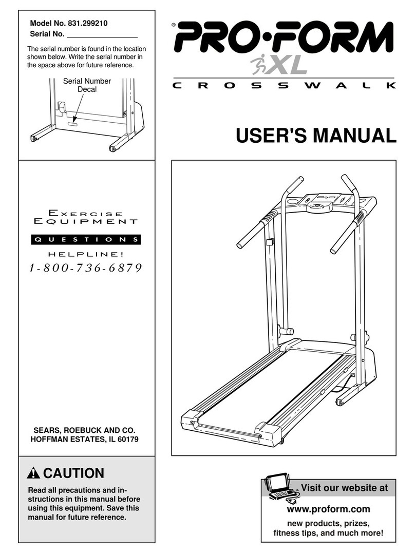 Pro-Form 831.299210 User manual Pro-Form 831.299210 User manual