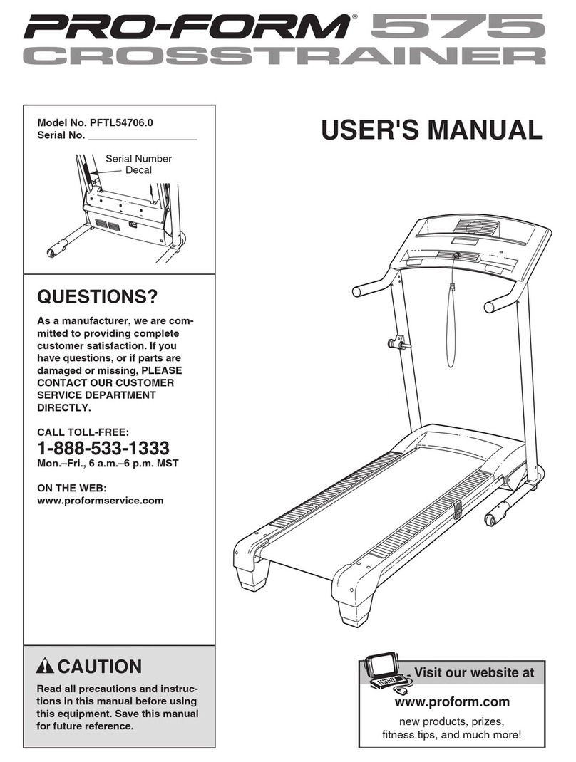 Pro-Form PFTL54706.0 User manual Pro-Form PFTL54706.0 User manual