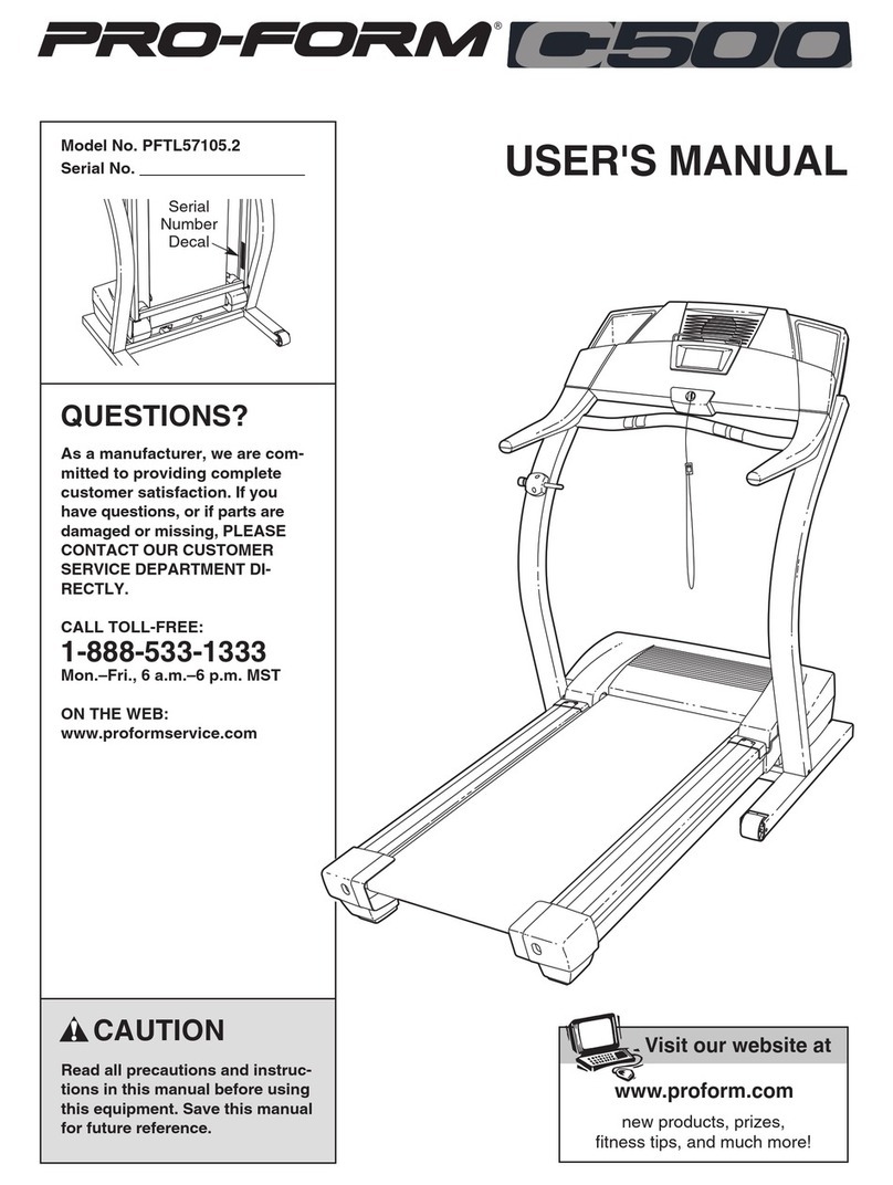Pro-Form C500 PFTL57105.2 User manual