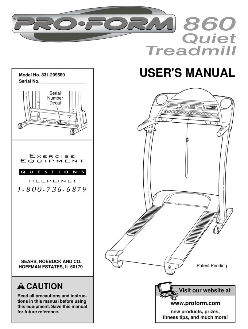 Pro-Form 831.299580 User manual