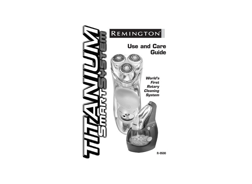 Remington Titanium SmartSystem R-9500 User manual