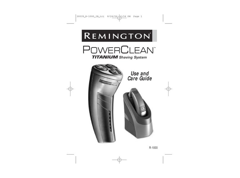 Remington PowerClean R-1000 User manual