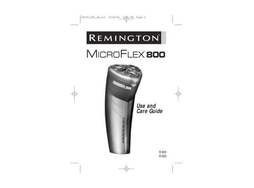 Remington Microflex R-800 Use and care guide