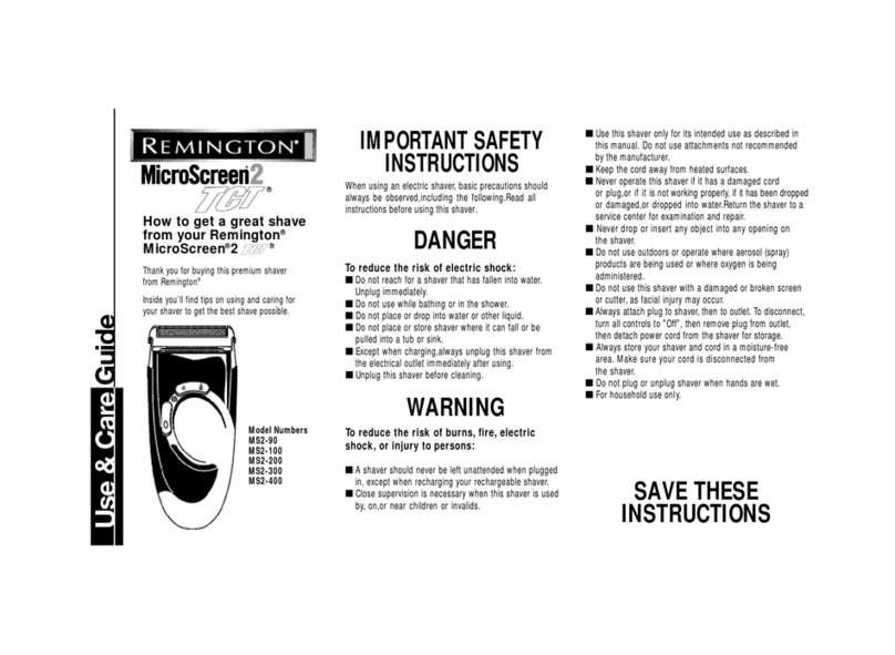 Remington MS2-100 User manual