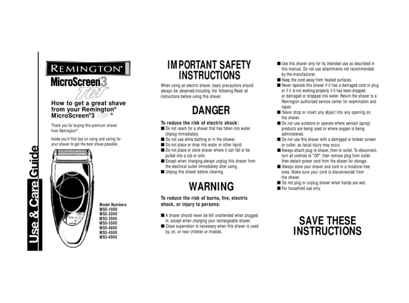 Remington MS3-0004 User manual