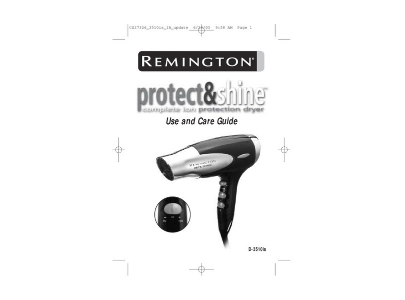Remington Protect & Shine D-3510is User manual