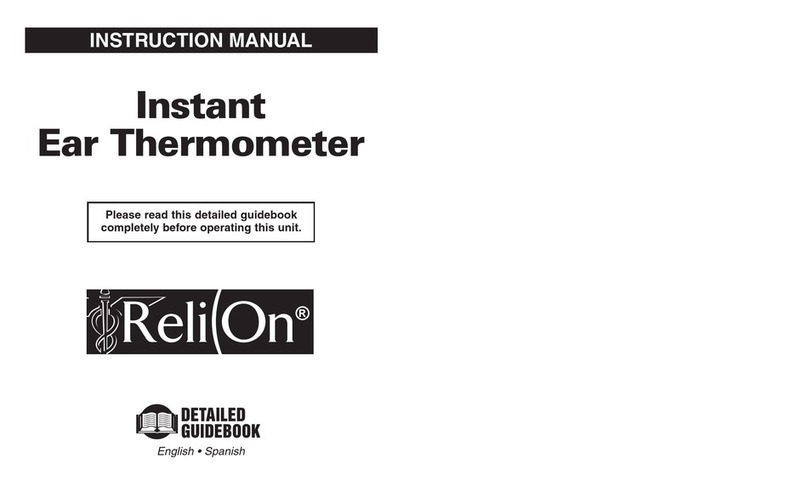 ReliOn DIGITAL THERMOMETER instruction manual